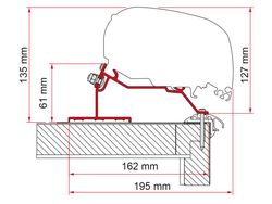 Fiamma ADAPTER CARAVAN ROOF 450