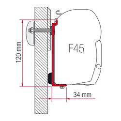 Kit pro markýzu F45 Fiamma na Challenger Chausson