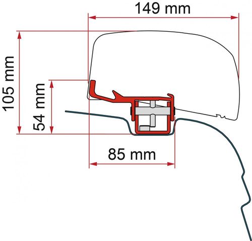 Fiamma KIT VWT5/T6 - F40 VAN