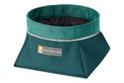 Ruffwear Quencher™ Cestovní miska pro psy Šedá, Zelená M