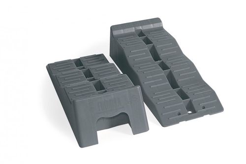 Sada nivelačních klínů s taškou Fiamma Level Up šedá