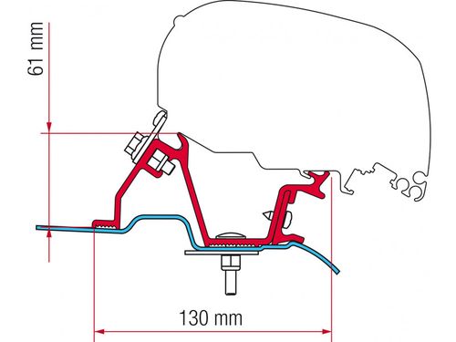 Adaptér na markýzu VW Crafter H2