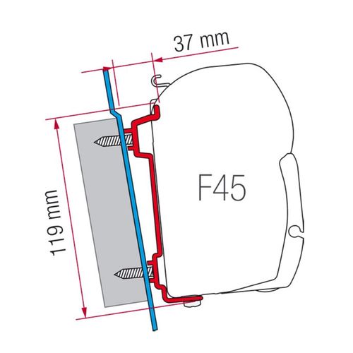 Kit pro markýzu F45 Ford Transit