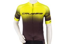 Cyklistický dres Crussis, černá/žlutá XXXL