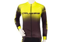 Cyklistický dres Crussis, černá/žlutá S