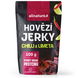 BEEF Chilli a Limeta jerky - sušené hovězí maso s chilli a limetkou