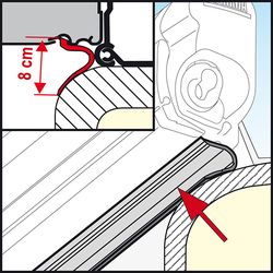 Těsnění Fiamma Kit Rain Guard Lower 550